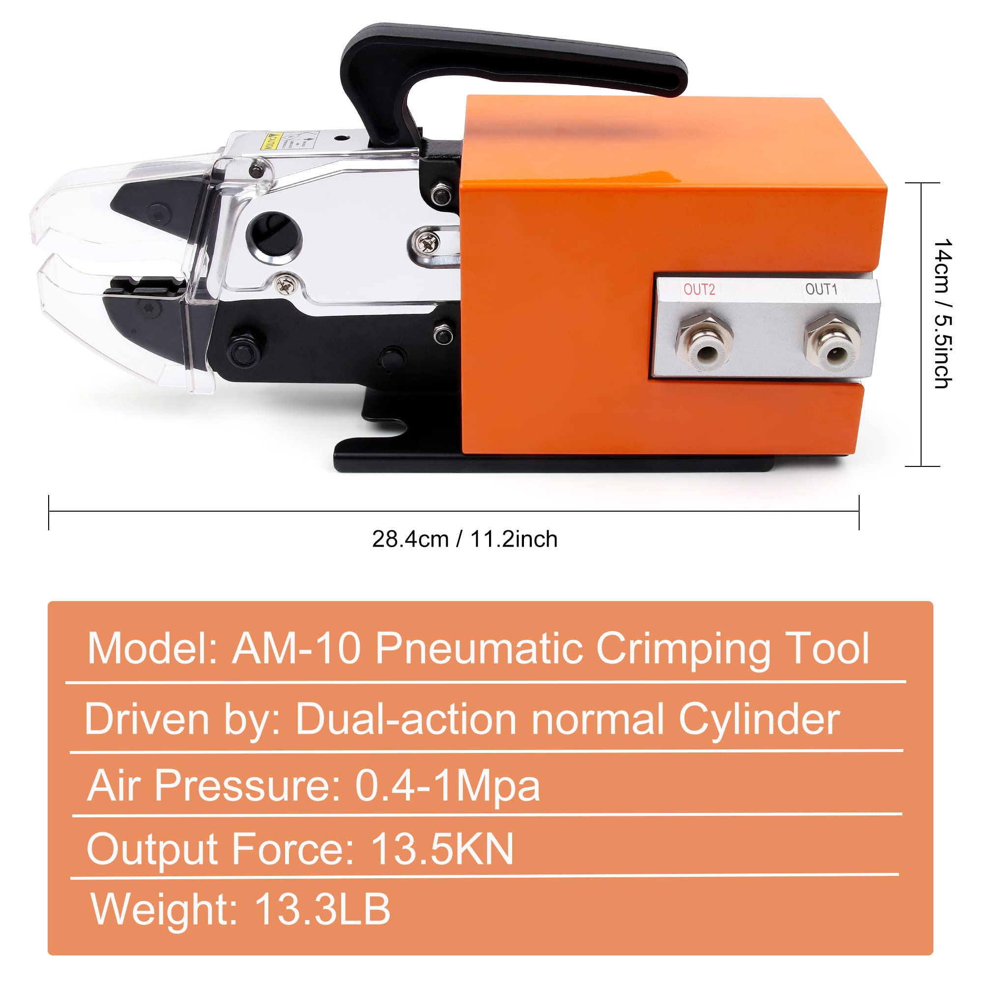 Plier Machine Mua Pneumatic Crimping Tool Am-10,Air Powered Wire Terminal Pneumatic ...
