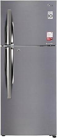 LG 260 L 2 Star Inverter Frost-Free Double Door Refrigerator (GL-S292RPZY, Shiny Steel)