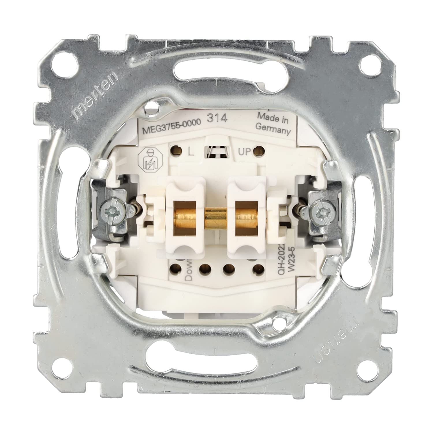 Merten MEG3755-0000 Roller shutter push-button insert 1 pole, 10 A, AC 250 V, plug-in terminals