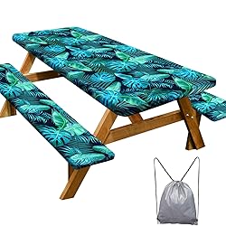 Picnic Table Cover with Bench Covers Camping