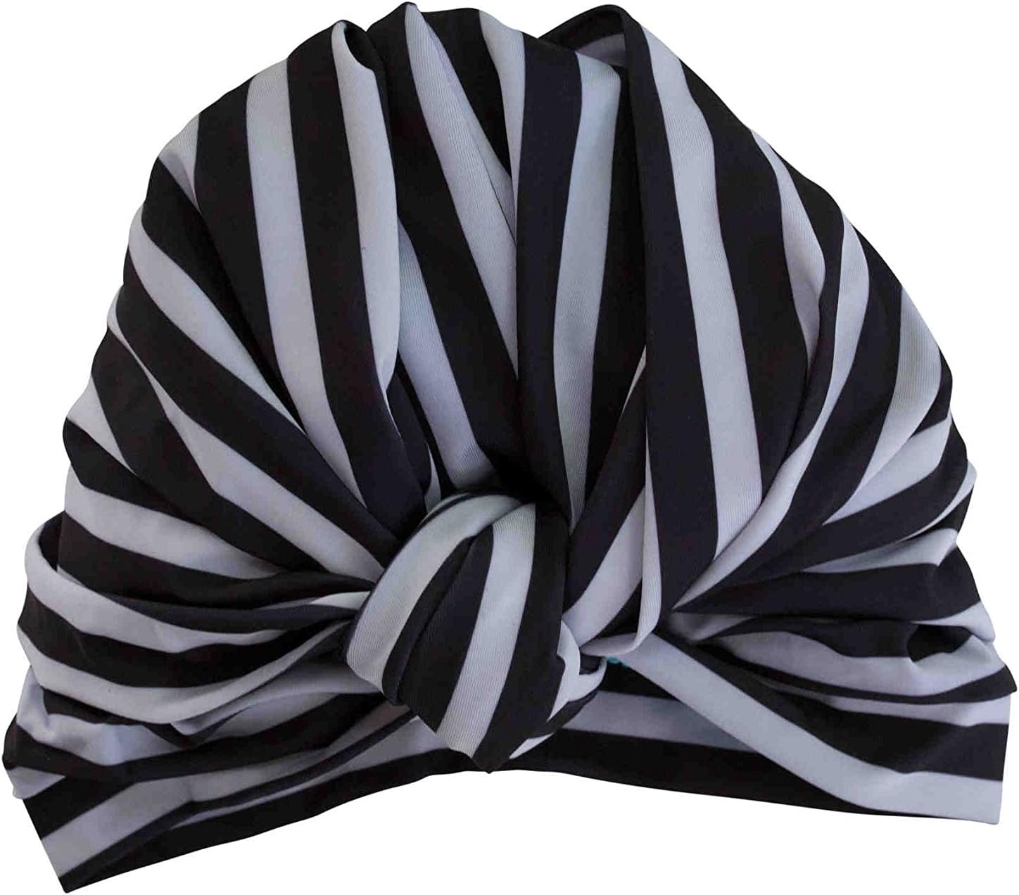 DAHLIA shower cap in Monochrome Stripe
