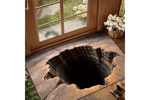 3D Hole Rug, 2026 New Optical Illusion Rugs, Rug That Looks Like A Hole, Carpet Bottomless Holes Optical Illusion Area Rugs, 