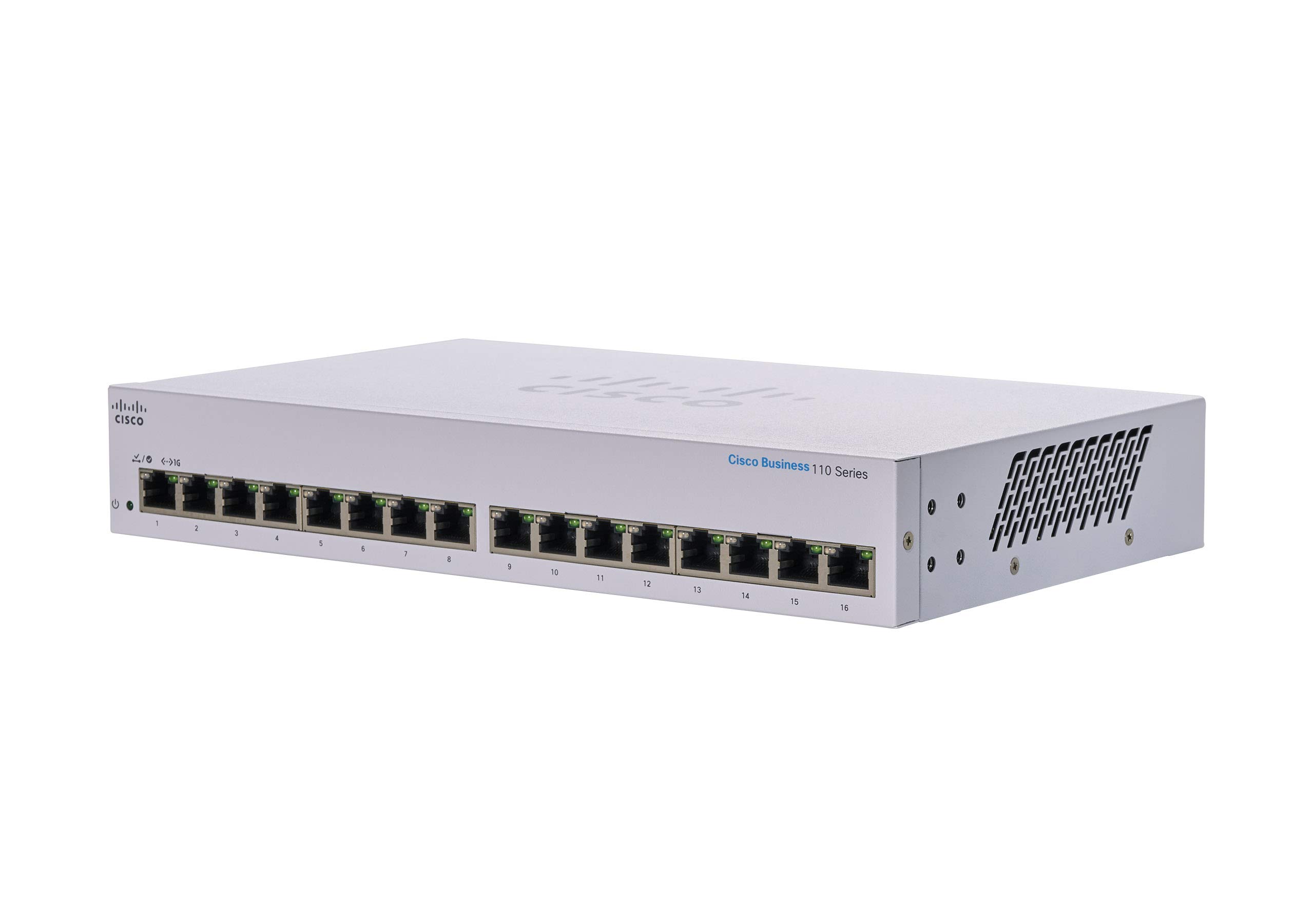Cisco Business CBS110-16T-D Unmanaged Switch | 16 Port GE | Limited Lifetime Protection (CBS110-16T-D)