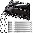 Replacement Parts for Nexgrill 720-0896B 720-0896C 720-0896E Deluxe 6 Burner Gas Grills, 6 Pack Burner Tubes, Grill Ignitors, Flame Tamers Replacement for Nexgrill 720-0882A 720-0896 720-0925 Grills