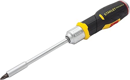 Stanley Fmht0 62691 Maxi S Tournevis A Cliquet Avec 12 Embouts Gamme Fatmax Mecanisme Cliquet 40 Dents Angle De Reprise 9 3 Positions De Cliquet Poignee Bi Matiere Grip Amazon Fr Bricolage