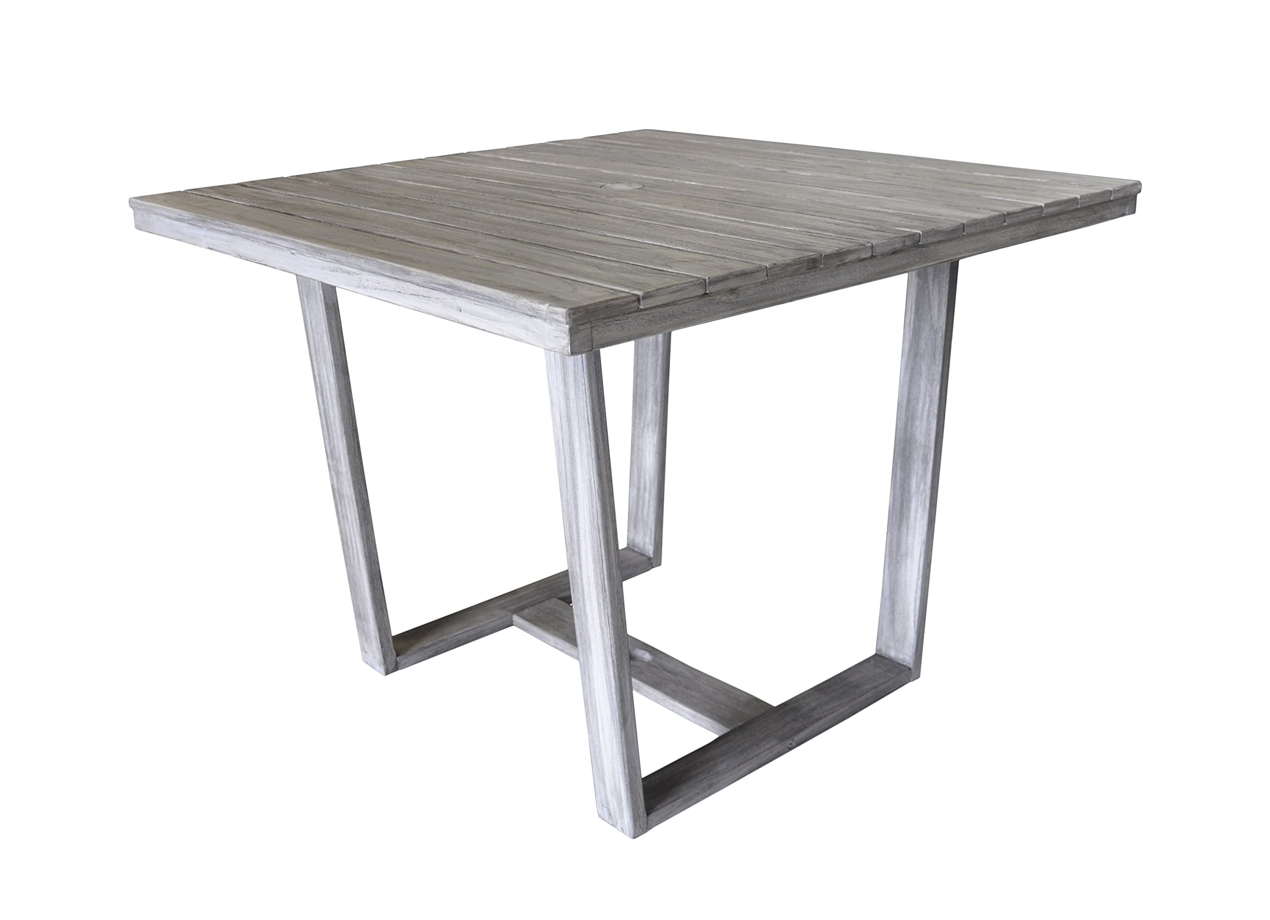 Courtyard Casual Driftwood Gray Teak Contemporary Bay Side Outdoor