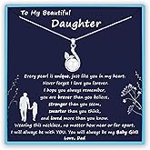 Sereney Easter Gifts for Daughter Granddaughter, Sterling Silver Freshwater Pearl Necklace for Granddaughter Necklace from Grandma, Father Daughter Necklace from Dad