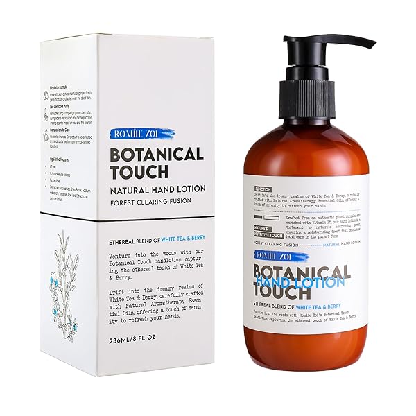 ROMIIE ZOI NATURAL HAND & BODY LOTION BOTANICAL TOUCH – ETHEREAL BLEND OF WHITE TEA & BERRY – 236 ML / 8 FL OZ