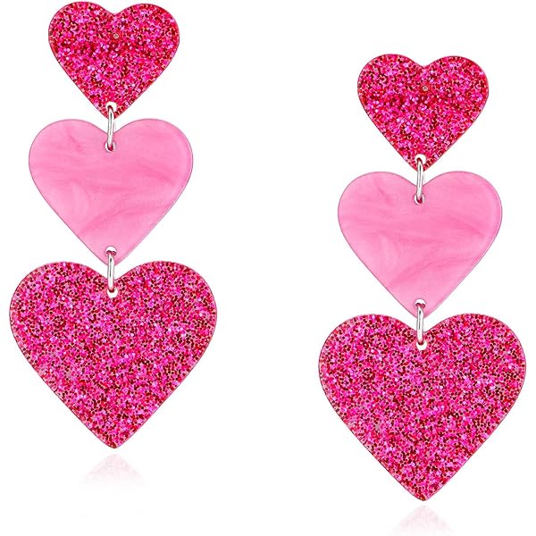 イヤリング Pink Heart Earrings - Shourouk - Strass - Pink Amazon.com: 925 Sterling Silver 9mm Pink CZ Heart Stud