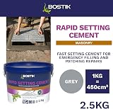 Bostik Cementone Rapid Setting Cement 2.5kg Grey Fast-Setting Waterproof view 2