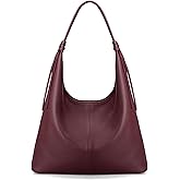 befen Genuine Leather Slouchy Hobo Purses for Women, Top Grain Real Leather Tote Handbags Shoulder Satchel with Tassel Ribbon