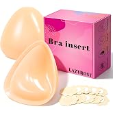 LAZYROSY Double Sided Sticky Bra Ultra Boost Inserts Pads Reusable Push Up Lift Self Adhesive Bra Pads (CA/US, Cup Band, A, L