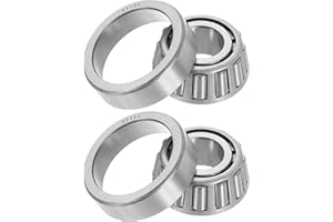 uxcell 2pcs 09067/09195 Tapered Roller Bearing Cone and Cup, 0.75" Bore x 1.938" OD x 0.75" Thick, Chrome Steel Taper Bearing