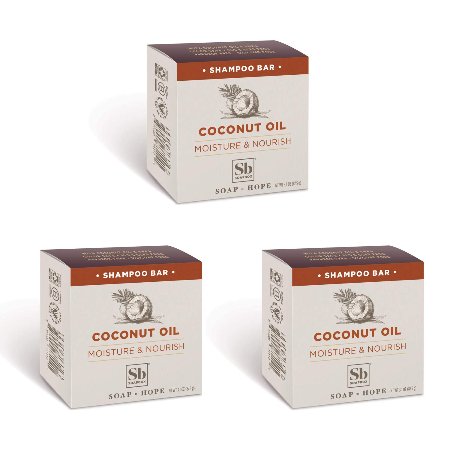 Soapbox Tea Tree Shampoo to Clean & Purify the Hair, Packed With Tea Tree Oil to Remove Scalp Build-Up With Each Wash - 1 x 454g