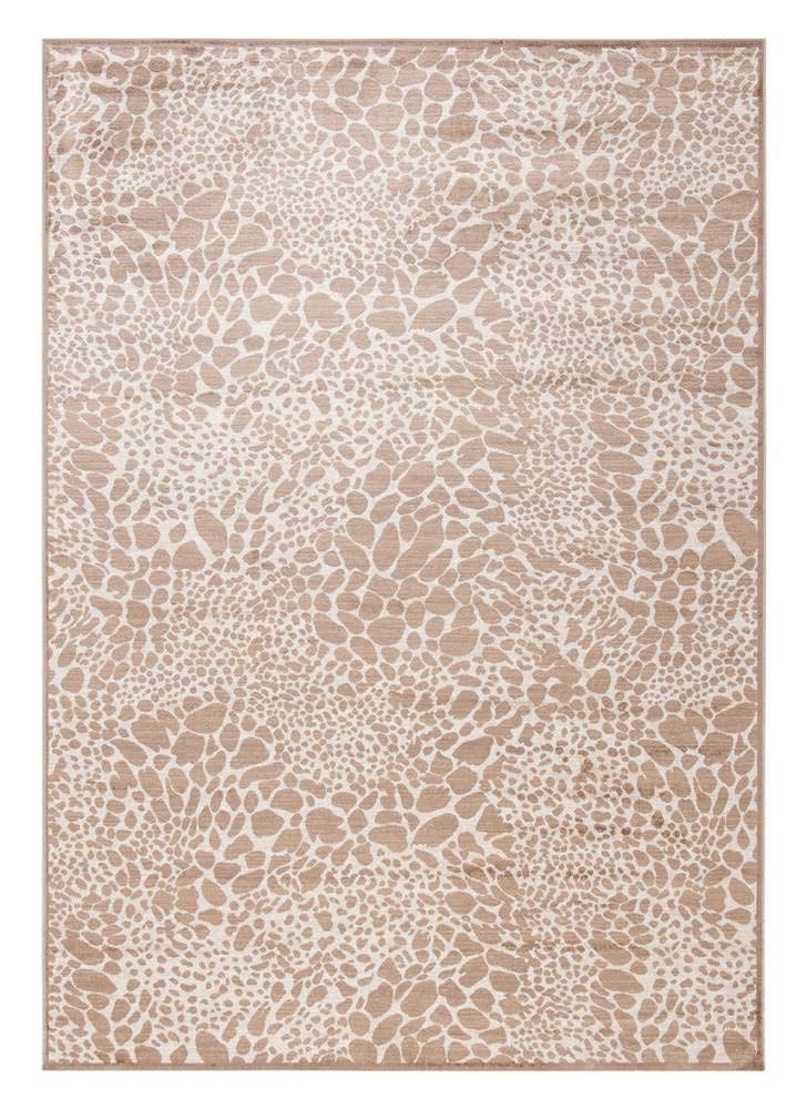 Safavieh Animal Print Indoor Woven Rectangle Area Rug, Atlas Collection, ATL985, in Camel/Stone, 99 X 160 cm for Living Room, Bedroom or Any Indoor Space — image 1