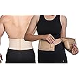 Wonder Care- Umbilical Hernia Support Belt Abdominal Binder for Belly Button Hernias or Navel Hernias, pain relief Brace, Beige (M, 32"-36")