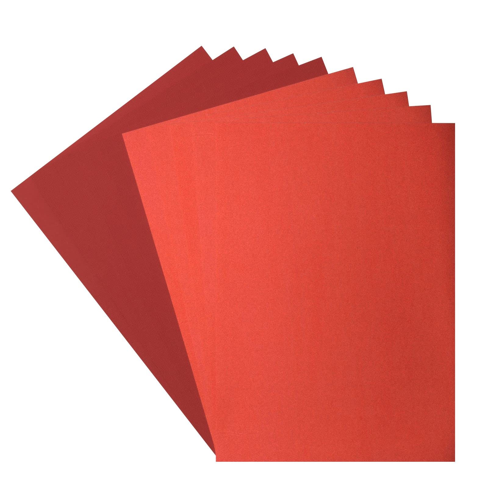 Florence Glitter Paper and Cardstock - A4 Coloured Card Making Supplies - Red/Poppy - 10 Sheets - Coloured Paper for Scrapbooking, Card Making and Other Paper Crafts - 250/216 GSM — image 1