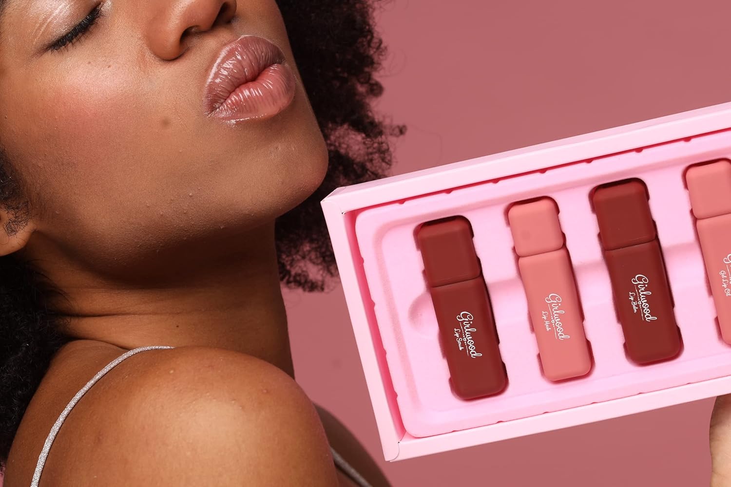 Turnkey Lip Care Kit - Lip Care Solution - 4 Step Complex Solution For Your Lips: Lip Scrub, Lip Balm, Lip Mask, Lip Oil Gloss. 4 Lip Products in One Set: Exfoliator, Moisturizer, Sleeping Mask Overnight and Oil/Clear Gloss : Beauty