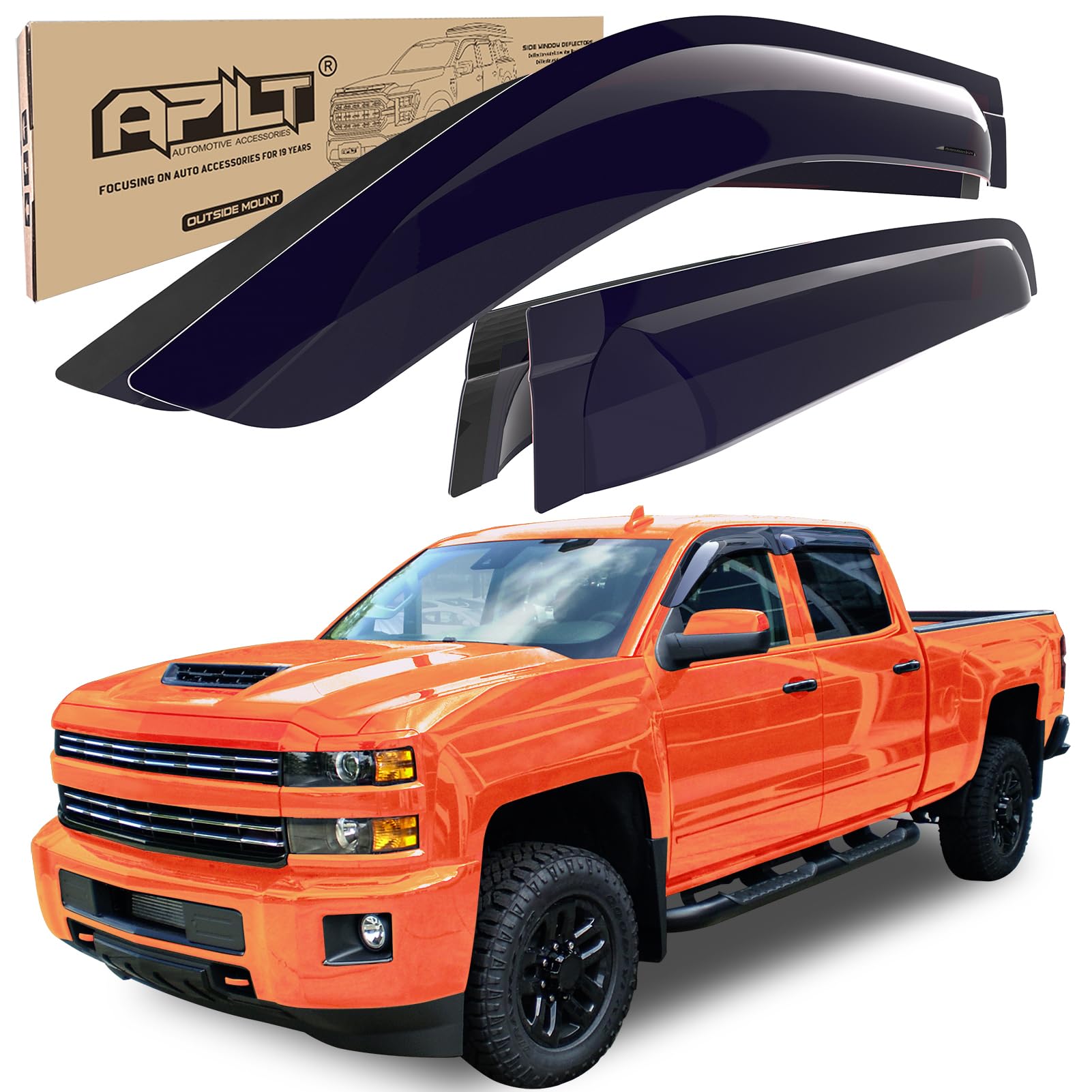 Exciting Chevy Silverado Window Rain Guards Images