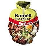 PIZOFF Unisex Long Sleeve 3D Funny Print Hoodies