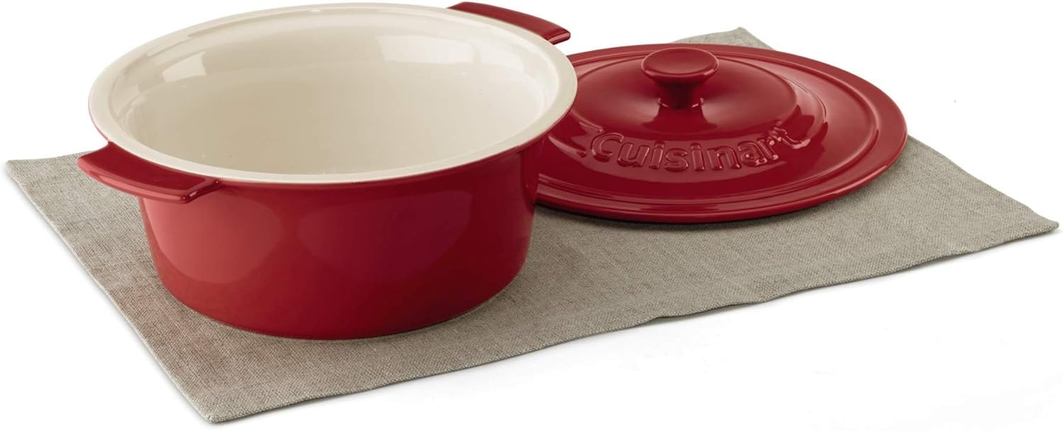 Cuisinart Chef's Classic Ceramic Bakeware3 Quart Round Covered Baker