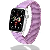 Sonix Knit Watch Band Compatible with Apple Watch | Stretch Ribbed Knit, Stylish, Sporty | 41mm/40mm/38mm, Series 9/8/7/6/5/4/3/2/1/SE | Lilac