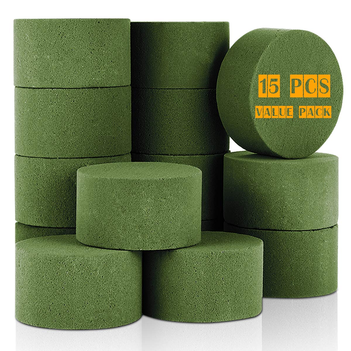 Buy TAOPE Floral Foam, 15 PCS Round Floral Foam Bricks for ...
