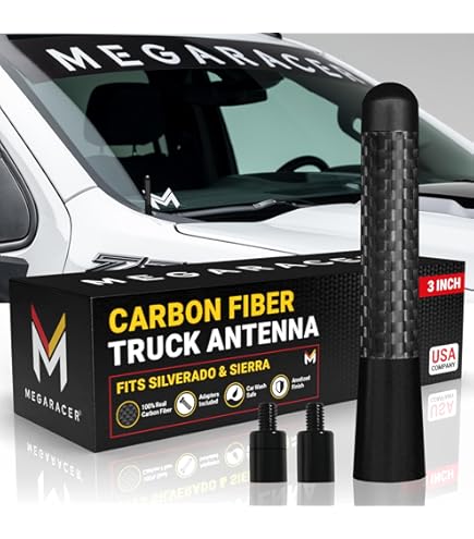 MAXRACING Antenna Corta In Alluminio Per Chevy Silverado 1500 2006-2024 - copertina
