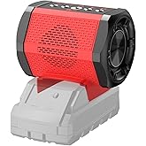 ohyes Bluetooth Speaker Compatible with Milwaukee 18V Battery Packs with USB-A/C Charging for Jobsite Camping & Parties (Battery not Included)
