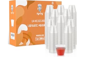 Lilymicky 2000 Count 1 oz Disposable Medicine Cups, 1 oz Plastic Med Cups For Mixed Pills, Medication Measuring, Resin Mixing