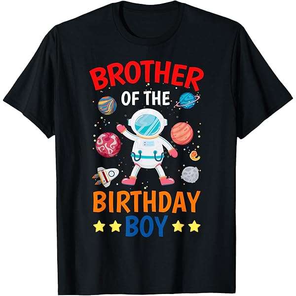 Amazon.com: Cousin Of The Birthday Boy Space Planet Theme