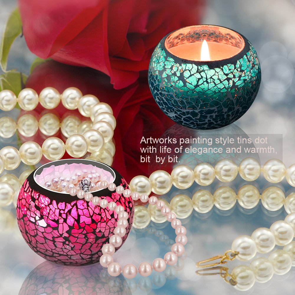 KUD Scented Candles Gift Set, U2C Handmade 3 x 4.4 Oz 100% Natural Soy Glass Candles, Set of 3: Lavender, Rose and Lemon Travel Candle, Use for Aromatherapy, Weddings, Candles (3 Pack)