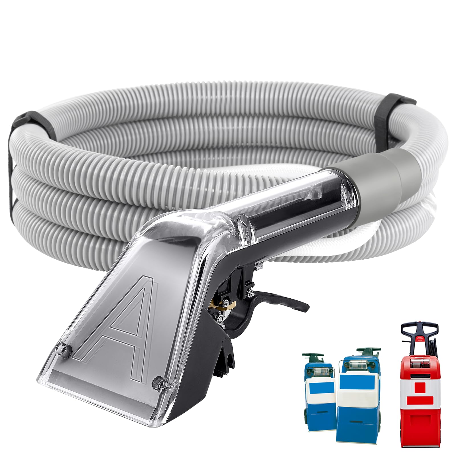 Photo 1 of ?Upgrade?Universal Upholstery Attachment with 12-FT Hose,Compatible with Rug Doctor Mighty Pro,X3,Wide Track Carpet Cleaner,Clean Carpet,Stair, Mattresse,Remove Dirt and Odor,2-Year Warranty