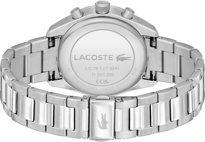 Reloj Cronógrafo de Cuarzo para Hombre Colección Boston con Correa de Acero Inoxidable Plateada - 2011346