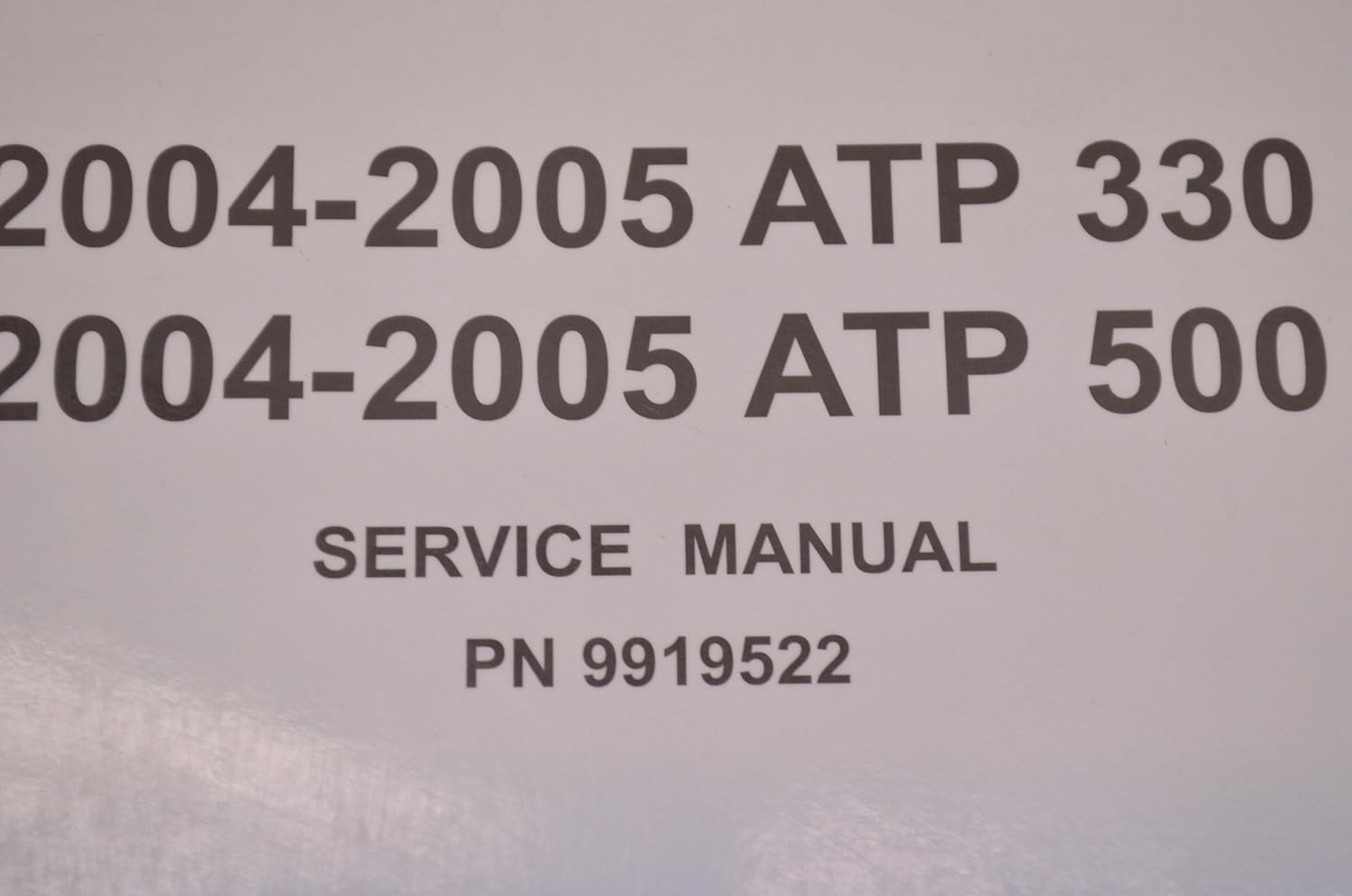 Amazon.com: Polaris 2005 05 ATV ATP 330 500 4x4 Camo Service Shop Manual  9919522 New OEM: Automotive
