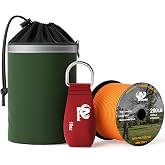 Aystkniet Arborist Throw Line Kit with Slick Rope &amp; 12/14/16oz Throw Weight &amp; Reflective Storage Bag, Polyester Throw Line and Arborist Throw Ball Kit for High Limbs Trimming Cutting Tree Work
