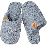 Dokela Fuzzy Kids Slippers Girls Boys Cozy House Slippers Plush Memory Foam House Shoes Non-slip Bedroom Indoor Outdoor