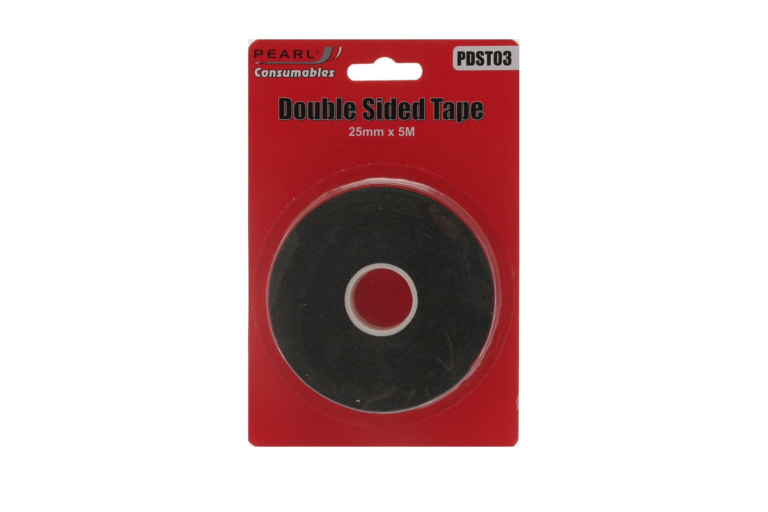 Pearl Automotive PDST03 25mm X 5m Double Sided Tape, Black
