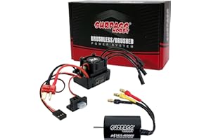 Maklavel 2435 4800KV Brushless Motor with 35A ESC Combo, Surpass Hobby Waterproof Sensorless Motor and Electric Speed Controller Set for Traxxas 1/18 1/16 1/14 RC Car Trucks