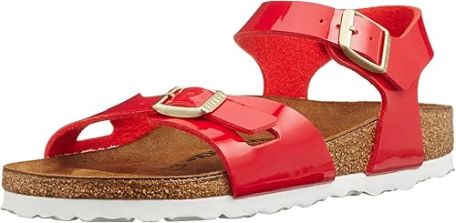 red patent leather birkenstocks