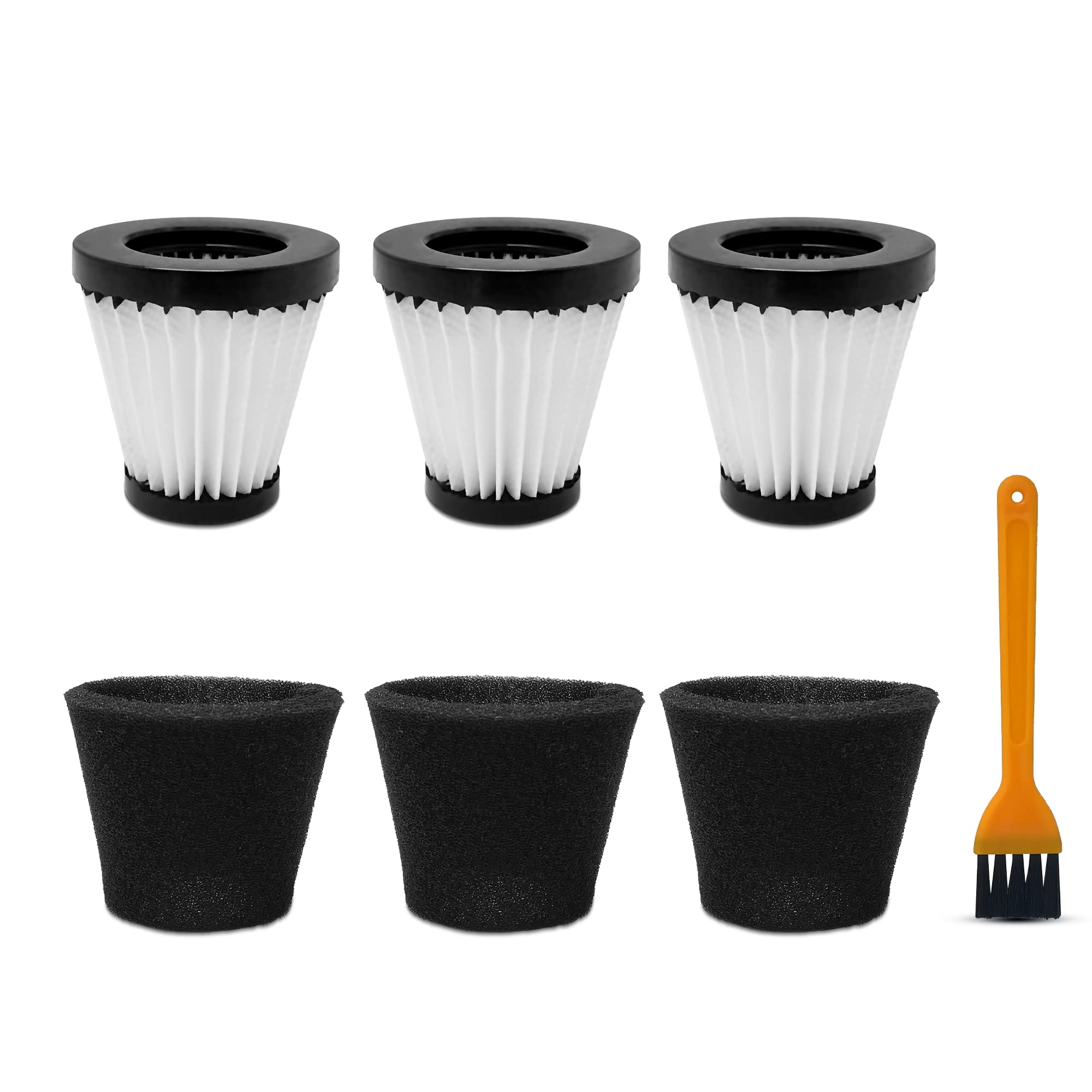Photo 1 of S SMILEFIL 3 Pack Handheld Vacuum Cleaner Filter Compatible with Dirt Devil Scorpion Handheld Vacuum Cleaner Style F117, Compare to Part #AD40117