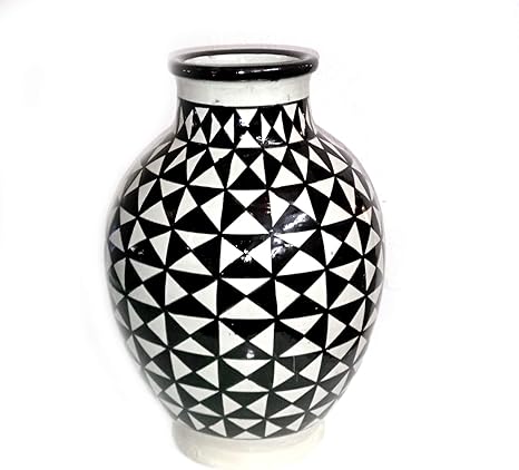 Marokkanische Vase Schwarz Orientalische Vasen Und Dekogegenstande Orientalische Dekoration Dekoartikel Aus Dem Orient Amazon De Kuche Haushalt