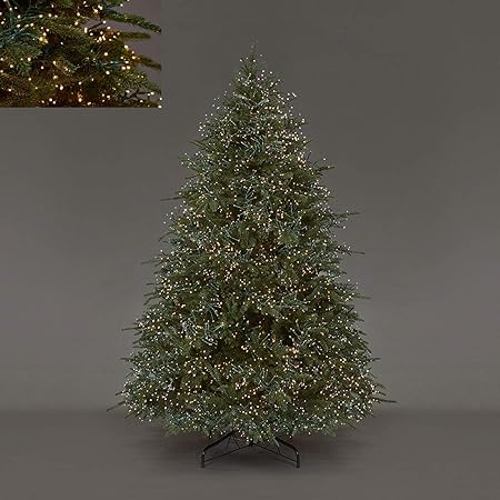 Albero Di Natale Con Luci Led Incorporate.Albero Di Natale Spark 180cm Preilluminato Con Luci 5060 Led Molto Folto 2333 Rami Amazon It Casa E Cucina