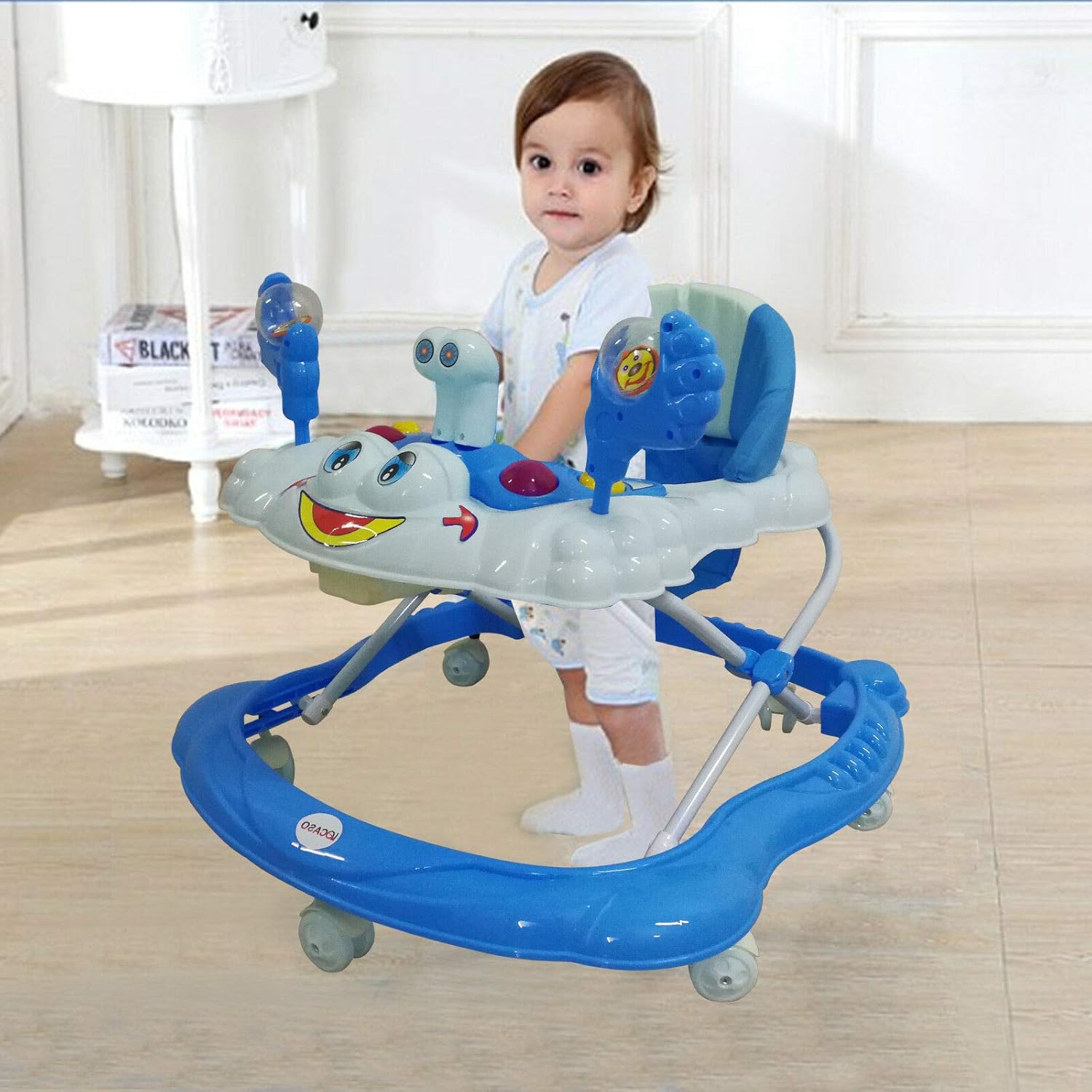 pink push along walker