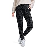 G Gradual Women's Fleece Lined Joggers High Waisted Water Resistant Thermal Hiking Pants Cold Weather Sweatpants with Pockets