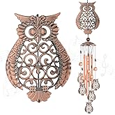 Owl Wind Chimes, Gifts for Mom, Women, Grandma, Outdoor Indoor Wind Chimes, Room Decor, Owls Gifts for Women, Owl Decor Gift