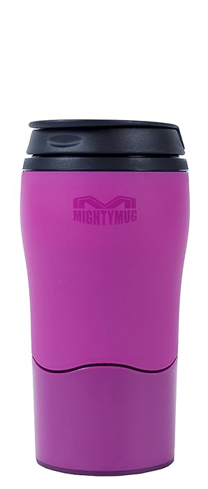 Mighty Mug Solo Tumbler, The Travel Mug That Won&Otilde;t Fall, with BPA-free Plastic, Lilac, 11 oz