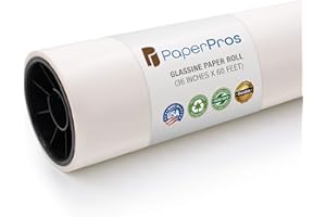 THE PAPER FACTORY LLC Acid-Free with a Neutral PH | Protects Art & Photographs | Glassine Paper Roll | 36 inches x 150 feet | by Paper Pros