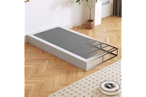 Arhomefurni Box Spring, Metal Frame Mattress Foundation with Fabric Cover, Easy Assembly, Noise-Free (7 Inch, Twin)