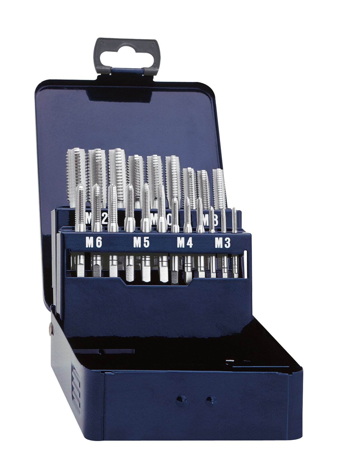 Eventus 10701 M3-M12 DIN 352 HSS Set of Hand Taps (21 Pieces)
